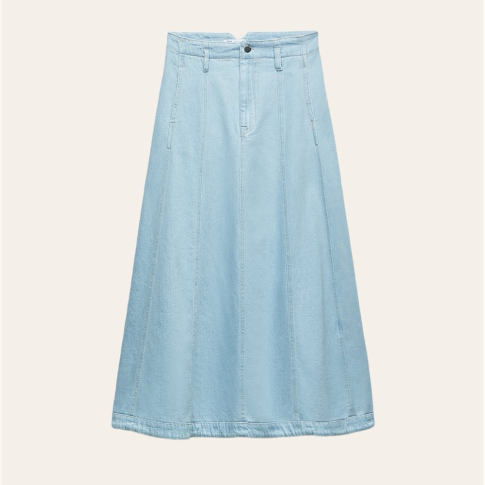 Zara Denim Maxi Shirt